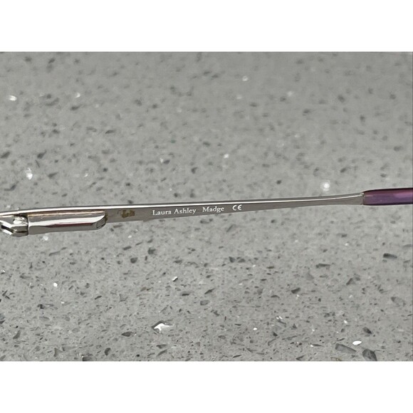 LAURA ASHLEY EYEGLASSES Frames ONLY Madge Plum 54-16-130 FLEX HINGE full rim - Picture 6 of 10